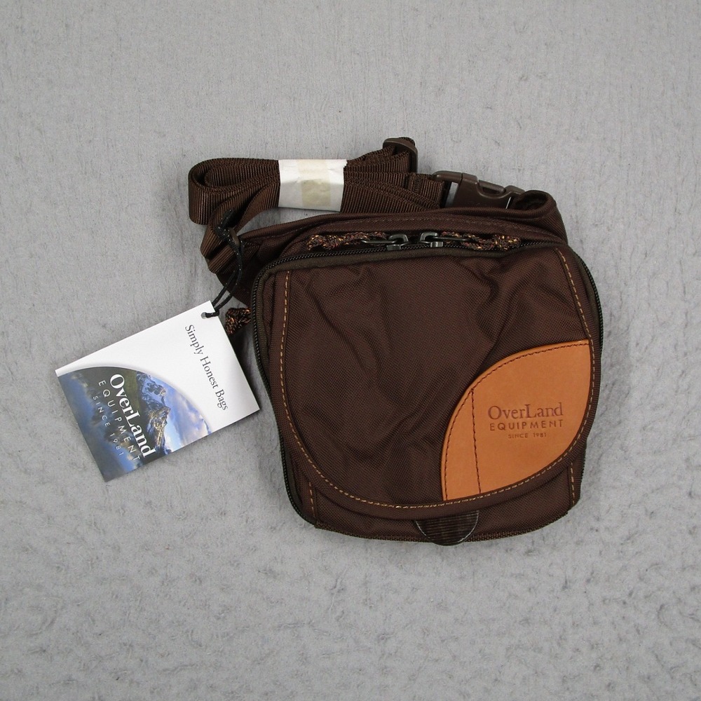 Overland Equipment Bayliss Crossbody Waist Bag Coffee Bean Brown Yellow NEW